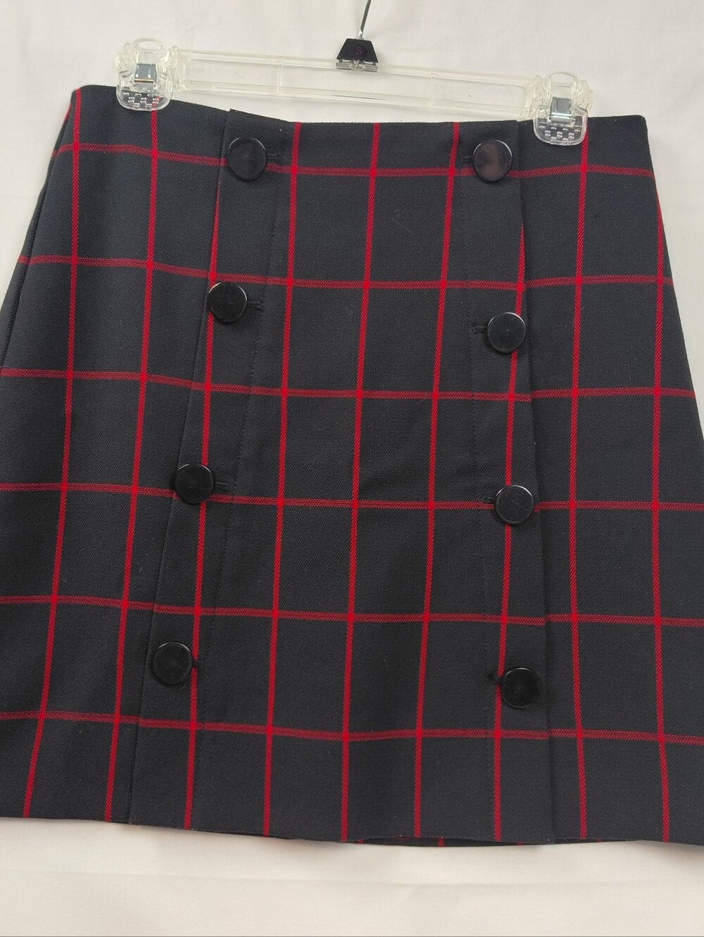 Loft Mini Skirt Windowpane Size 4 Petite